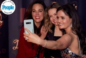 Danica McKellar Instagram - My 50th birthday party!! I am still just pinching myself from this weekend- what a sparkly, fun, love-filled night!! ✨️💕 Friends and family wore sequins (they understood the assignment- swipe to see what I mean!) and had a blast on the dance floor - I'll post some instastories of that! Some even flew on an airplane (!) to be there, like my dear friends @candacecbure, @jasonhervey, and my sister Crystal & her family! 💕💕
.
.
Swipe to the end to see a sneak peek shot of the choreographed ballroom dance performance I surprised my guests with - how could I resist? 😁 I'll post more that soon! And swipe to the very end to see me blowing out the candles on my cake... with a big "50" on it. How'd that get there?? 😉
.
.
.
Thank you @people & @breannenyc for the exclusive coverage, thank you @conradnashville for the gorgeous venue (I'll post more on that soon!), to all the amazing vendors, and to the incredible, unstoppable @cathycardenaspr for organizing the whole thing!! My heart overflows!! 🥲❤️
.
.
P.S. My husband let me dress him. 😁✨️
.
.
P.P.S. Pics by @josephllanes & @amyschromm !