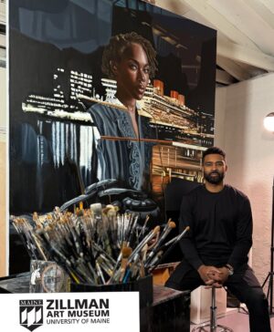 DeWanda Wise Instagram - Museum Exhibition: 
I would like to invite everyone to “A Journey to Distant Memories” my solo exhibition  at the @zillmanartmuseum opening May 15th 2025. 

This is a deeply personal exhibition anchored by memories and stories of my youth. 

Thank you to the extremely talented @dewandawise for being a part of this project and helping me bring the vision of this work to life. 

Looking forward, to everyone experiencing the new work in this wonderful museum space. 

Painting Above:
“Fading promises”
Oil on Canvas 
72x60”

#museumexhibition #zillmanartmuseum #maine #artexhibition