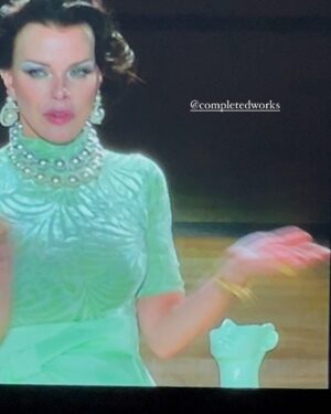 Debi Mazar Instagram - London fashion week! 
What fun I had!💯❤️
Stepped into a role of a TV home shopping host ,aging out, and having a nervous breakdown on live TV. 😬😬😬 So campy !
 Thanking Laura (the writer)
 & Raffe for his direction ..and Phil.
Thankyou for having me @completedworks ! 
So modern & feminine!
Thankyou to everyone who helped me to create this character! Big love to @isamayaffrench who I’ve manifested to do my makeup ,who btw reminds me of my younger self ! the cojones ! Her brand is beyond.❤️
To  @completedworks @annajewsbury whose designs are fantastic !I felt like a modern queen at a fantastic price point!
❤️ So honored to represent
love to my hair @keiterada and costume designer  @rachelbakewell 
Lucy: Aine O’Leary / @aineolearyy
Writer: Laura Waldren @laurajwaldren
Director: Raffi Chipperfield @household.pictures
Art Director: Ekaterina Bazhenova-Yamasaki @yekate
Stylist: Rachel Bakewell /@rachelbakewell 
Set Design: Hollie Bowden Interiors @holliebowden 
Nails: Saffron Goddard / @saffrongoddard 💅🏼 
Photographer: Jenny Li / @_jenny_li_ 
And to my agency @curtisbrowntalent ❤️
It was a blast!