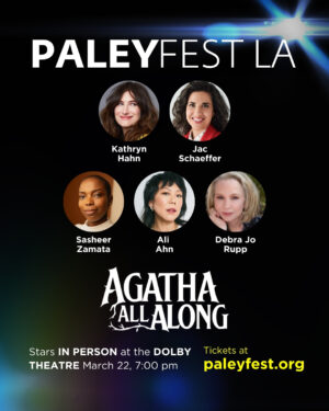 Debra Jo Rupp Instagram - Witches, assemble! 🔮 The Agatha All Along event at #PaleyFestLA is bringing the magic with Kathryn Hahn, Jac Schaeffer, Sasheer Zamata, Ali Ahn, and Debra Jo Rupp. Don’t miss this spellbinding experience LIVE at the Dolby Theatre on March 22 at 7PM!

Save your green and get 25% off NOW! Use code LUCKY25 in @paleycenter link in bio!

#PaleyFestLA #AgathaAllAlong @disneyplus @marvel @thesheertruth @aliahn @debrajorupp @motherhahn