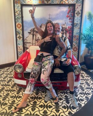 Debrah Miceli Instagram - Just over here living our best lives🔥🍆 on @rock_legends_cruise 
anyone going on the  @monstersofrockcruise 
if so, we will see you on there ! it’s all about the Haven suite on this cruise🔥