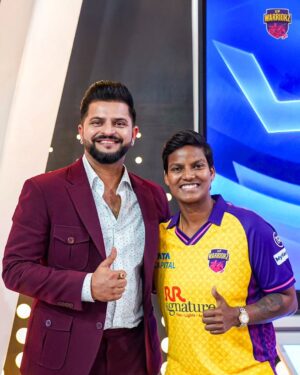 Deepti Sharma Instagram - A UP legend’s faith, a captain’s new journey. 🫡

@officialdeeptisharma is ready to lead the Warriorz this season 💜💛

#UPWarriorz #TATAWPL #ChangeTheGame
