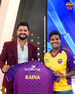 Deepti Sharma Instagram - A UP legend’s faith, a captain’s new journey. 🫡

@officialdeeptisharma is ready to lead the Warriorz this season 💜💛

#UPWarriorz #TATAWPL #ChangeTheGame
