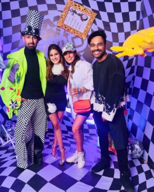 Deiya Sindhi Instagram - What a WYLD WYLD Night !!! All the crazy mad-hatters under one roof celebrating the annual @getwyld.in madhatters ball at the amazing @qeybombay powered by my favourite fashion house @savana 🤍

The decor, the cocktails, the food, the music and the Company.. everything was beyond amazing!!

Thank you so much @kingofclubsin for having me and making me a part of an EPIC  night ! 

P.S. No points for guessing where the outfit is from 😉 
Venue- @qeybombay