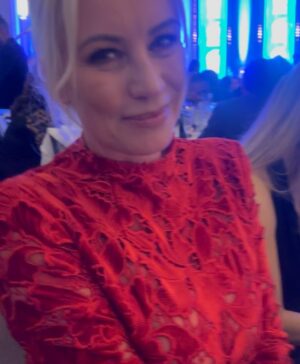 Denise Van Outen Instagram - @tvchoicemagazine awards London ⭐️
@johnny_vaughan66 
@mrscmcguinness & @mrduncanjames 
@melvinodoom 

🥂 @c4gogglebox (Winner) @studiolambert 

Dress - @nadinemerabi 
Shoes -  @tabithasimmons 
Glam -💫 hair & make up @melissabourne 
Photo credit @brett_d_cove