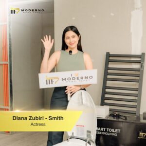 Diana Zubiri Instagram - Another celebrity-approved transformation in the making! ✨ Thank you, Mrs. @dianazubirismith , for trusting Moderno Home Depot with your bathroom upgrade. We can’t wait to see the stunning results! 💛

#ModernoLiving #SmartToiletsPH #ModernoHomeDepot