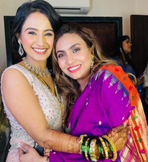 Divya Pugaonkar Instagram - To the most fantastic person I have ever known and my dearest friend Divya❤️ Congratulations on your wedding and thanks a lot for choosing me to design, style and create your wedding day and reception outfits. Lots of love to you and Akshay…#divyakshay