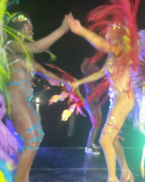 Dorit Kemsley Instagram - Season finale tonight in St. Lucia! Experiencing Carnival there was truly unforgettable. Huge thanks to @badassboz for outfitting us in traditional costumes and championing women’s empowerment. A perfect end to the trip! #rhobh @bravotv