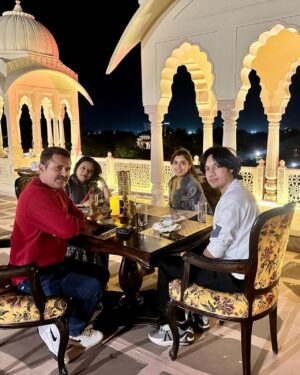 Eisha Singh Instagram - Escape to royalty at @rajasthalijaipur was a dream ! It was a staycation filled with unforgettable moments in #pinkcity.

The unique experience of tent life serenaded by peacocks, was truly magical. Indulgent Rajasthani cuisine delighted our palates, while the mountain view soothed our souls.

All in all the unmatched hospitality & opulent interiors speak of the regal charm one shouldn’t miss.Each moment there is a treasured memory.

#EishaSingh #Jaipur #Trip