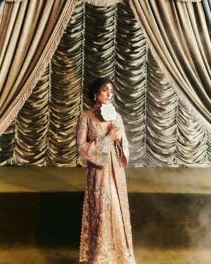 Eman Suleman Instagram - Despite all the healing, my disc slipped once again the night before this shoot, due to my own negligence. But when @kamiarrokni calls, only a fool would say no. 
I’m glad I persevered through the pain and brought this vision to life with an exceptional team. 

@thehouseofkamiarrokni, Soft Era.
Photographed by @snaqvi 
Styled by @meheksaeed 
Art direction by @moiz_tirmizi 
Hair and makeup by @sunil_mua 

Featuring dreamy beautiful birdies 
@richincolourandlife 
@noor_rashidd 
@dejaylazawal 
@sawerarajpootofficial