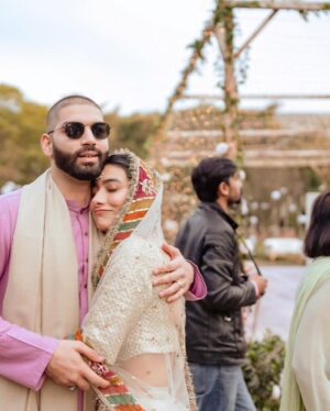 Eman Suleman Instagram - Itna pyaar.
Photographed by @mahamiqbalbosan 
There are too many people I want to thank, I don’t know where to begin, but begin I must. 
@zarashahjahanbride and @farheenrazajaffry for the loveliest outfits. 
@ayan_khanofficial for the perfect makeup.
@zarapeerzada for all your emotional support and @sarwan_saleh for the loveliest place for our mehndi. 
@hashimali90 for the loveliest decor. 
The sibs, @7kayhan and @faten_suleman for being so supportive and patient. 
The best photographers, @saraidrees_ @fantography4 @mahamiqbalbosan @the_videographers @aizanaeem_ 
And all the people who attended, the ones who gave us salamis, and even the ones who didn’t hah! 
Bus itna ziada pyaar har jagah.