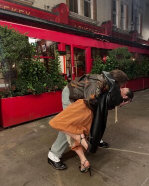 Eva Noblezada Instagram - I am texting this caption as a friggin Fiancé!!!!! 😭😭😭 
To my betrothed,
@reevecarney you are perfect and this past weekend in London was perfect!!!! I am so thankful our family was there because of you!! 😭❤️‍🔥🎉🫶🏽🥂♾️ To the grave and beyond my love!!!!! 🥹🥰🥰🥰🥰🥰🥰🥰 I love you!!! 🎉🥂✨♥️♥️♥️♥️
(Last pic taken by @fablesintheair 6 years ago 🥹) 
Love you familia so much!!! @mamasmurf5 @ianthearcher @zanecarney @poopmcgee @adrianafstan ♥️♥️