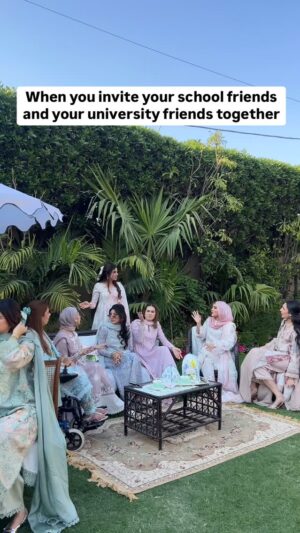 Faiza Saleem Instagram - Both groups never get along 🤦🏻‍♀️ Do your friends do this? 

Knots n Bonds - Ramadan Edit’ 25 is coming to Boulevard One Dubai and Sofia Hasan New York Exhibition on the 22nd of February along with PKDL Houston on the 23rd of February! 

@ansabjahangirstudio 

Available in stores and online at www.ansabjahangirstudio.com