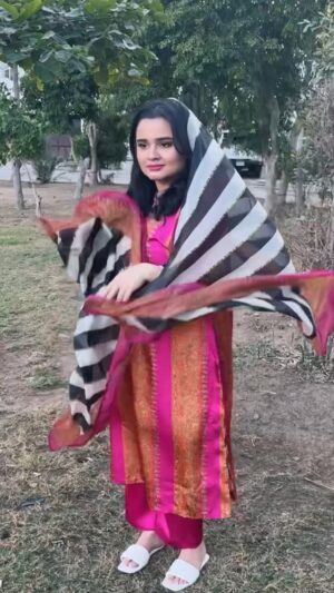 Faiza Saleem Instagram - ACHI GHAREEB LARKI IN PAKISTANI DRAMAS 😇

👗: @lulusaronline 
💄: @beenishparvez_official 

#faizasaleem #comedy #funnyvideos #karachi #pakistan #fyp #viral #explore #trending #relatable #pakistanidrama #goodgirl #middleclass #lulusar