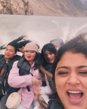 Faiza Saleem Instagram - Day 3 in Hunza 

1. Started the day with shaming Saman for running late for the first time in history. 
2. Drove to Nagar Valley from Luxus where Saba promised we’d get daal chawal and trout fish for lunch. We didn’t. 
3. Instead, we enjoyed the beginning of Autumn at Hoper Glacier which is a gorgeous, moving glacier in Hoper Valley. 
4. Then we went to Karimabad for last minute shopping and a delicious lunch @pizzapamir1 followed by pancakes and chai @cafedehunza.
5. Next stop was Attabad Lake for water activities . Only did a boat ride as Myra is petrified of water and Saba Saman also cancelled their delulu plan  of jumping in the freezing cold water. 
6. All of this took a toll on our delicate bodies so we got the best massage ever at @luxushunza. Honestly, just check out the view.
7. The night ended with bonfire by the water at our hotel. We also had trout fish and did a C grade bday party for Myra and I as this trip to Hunza was for our birthdays. Happy birthday to us. 

#faizasaleem #hunza #girlsonholiday #birthdaytrip #travel #explorepakistan #nature #attabad #laramibad #hoperglacier #nagarvalley