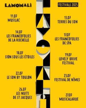 Fatoumata Diawara Instagram - Petite surprise avant de retrouver @lamomali dans les Festivals et les Zéniths: Rendez-vous très vite pour 2 concerts en avant-première aux @foliesbergere_officiel (Paris) et à l’@espacedeforges (Normandie) 🤗🚀
Ne tardez pas à prendre vos places !

🎟️ Forges-les-eaux (28 mars 2025)
🎟️ Folies Bergère (01 avril 2025)
➳ lamomali.com