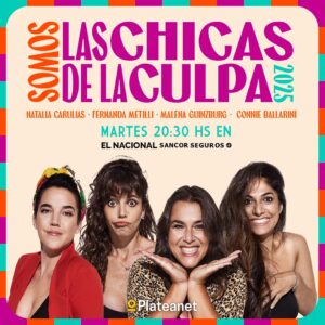 Fernanda Metilli Instagram - NOS EXTRAÑABAN??? 🤯🤯
Nosotras también!!! 

📢Volvemos al teatro a partir del 1 de Abril!!!!🫢

‼️Las entradas ya están a la venta!! 

Obvio que también seguimos por streaming para que nos puedas ver desde cualquier parte del mundo.

Link en bio o en historias! 🙌🏽

Somos #LasChicasDeLaCulpa
@connieballarini 
@fermetilli 
@nataliacarulias 
@mguinzburg