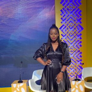 Flavia Tumusiime Instagram - Thank you @mtnug for a long standing partnership since 2007 and @tbwauganda for leading creatively. 

Had the chance this morning to attend and do some tv work for the announcement that @mtnug will be soon listed on the stock market. Prepare to be shareholders in this consistently growing brand. 💕

Styled by @guizacollection
