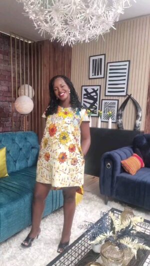 Flavia Tumusiime Instagram - Today was awesome! Got to host the @dstvuganda showcase. Will keep the link in my bio so that you're able to watch back. 

My bump got some colors dressed in @__guiza_ 
Hair by @head_turners_executive_salon