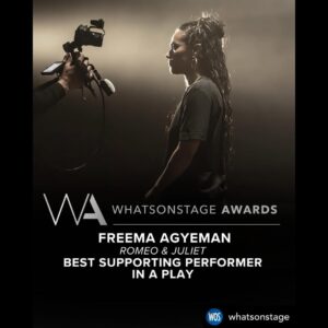 Freema Agyeman Instagram - Nurse tings. 
Thanks to @whatsonstage and everyone who voted for me for this award. 
Follow your dreams folks. Periodt. 
#romeoandjuliet