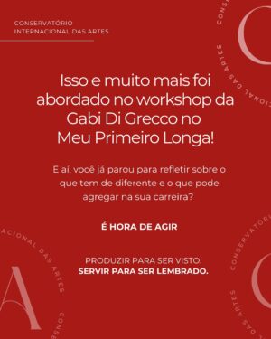 Gabriella Di Grecco Instagram - Nossos alunos que participaram do Workshop da Gabriella Di Grecco no Meu Primeiro Longa 3.0 conseguiram encontrar o seu diferencial e usá-lo como destaque! E também transformar as suas fraquezas em oportunidades 📈

Me conta aqui! Qual é o seu diferencial enquanto artista? 

Nós somos o mercado! 😎

#gabrielladigrecco #atuacao #cinema #atriz #ator #nossomosomercado