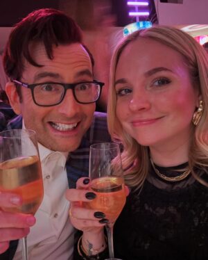 Georgia Tennant Instagram - @bafta Dump. Thanks to the wonder that is @sarahroseharrison for continuing to style me with an ever increasing list of restrictions. Thanks to @hardingegeorgia for again making the dress that makes me feel most at home. And for @sarahcamlett for being the agent of dreams (to literally everyone). Well done DT. What a mic drop x