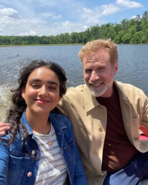 Geraldine Viswanathan Instagram - you’re cordially invited round up!! iconic summer includes: celebrating my 27th birthday w the squad   Will Ferrell doing a perfect bit, driving a red dodge charger around atlanta and pink love heart french tip nails 💘 ty for watching!