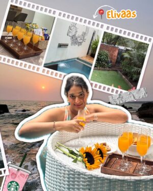 Gopali Tiwari Instagram - Slaycation w @stay.elivaas 🧉🌴

#hosted