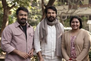 Grace Antony Instagram - Blessed to have shared the screen space with LEGENDS. ♥️ 
#mammootty #mohanlal #graceantony #maheshnarayanan
.
.
.
📸 @navin_murali