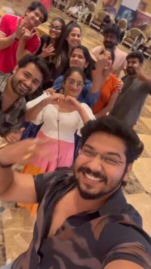 Harika Sadu Instagram - Dragon movie date with manamagale vaa team ❤️🤗 @aravish_glitzy @laxmima_official @vr_vickyroshan @anu_vignesh_ @georgeantony999 @actor.lokeshbaskaran @poppymasterofficial @sidhu_kumaresan_offl ❤️❤️