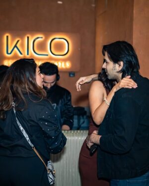 Harleen Sethi Instagram - The many moods & many dear friends celebrating the newest coolest sneaker bar in town 👟🕺🏻🍾💥🍻💃🏻 

@kicobarmumbai