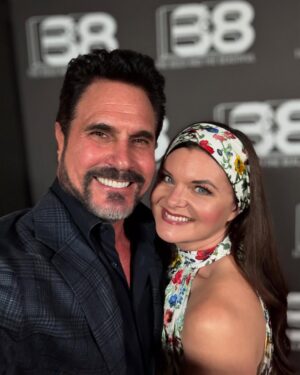Heather Tom Instagram - Ran into this guy at B&B’s 38th anniversary party! What a mug! ❤️