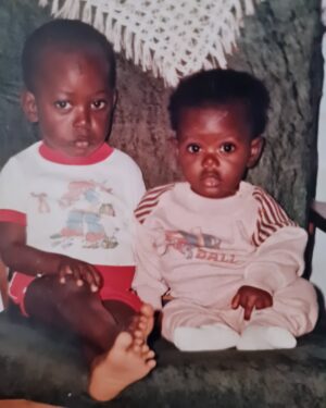 Hellen Lukoma Instagram - TBT
Baby HL and big brother Lukoma junior
💜💙💙💙

Blessed
