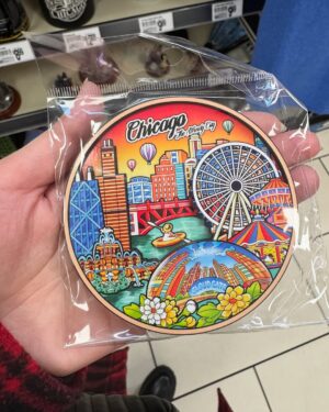 Hina Altaf Instagram - took pictures of at least 5 innocent HOO-MANS today and they clicked mine ♥️ Got my cutest fridge magnet which is always on my list. Yes it’s cold but you just need to  keep the right clothes and trust me. You’re. GOOD TO GO in the Windy City. Signing out. 🎀♥️