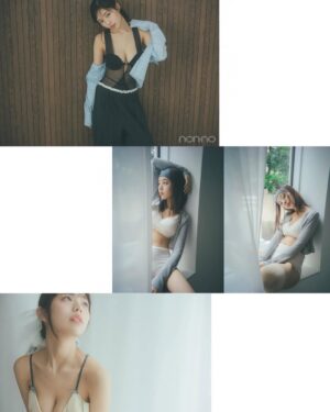 Hina Kikuchi Instagram - non-noご機嫌ランジェリー企画 見てくれたかな🩶 ̖́-