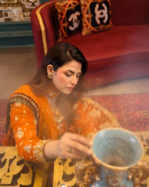 Hira Soomro Instagram - 🧡……… 

@yasirmughalofficial 
@faiziweddingtales
@royalpalacevenue