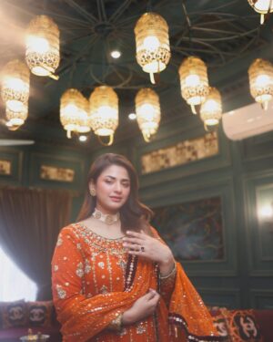 Hira Soomro Instagram - 🧡……… 

@yasirmughalofficial 
@faiziweddingtales
@royalpalacevenue