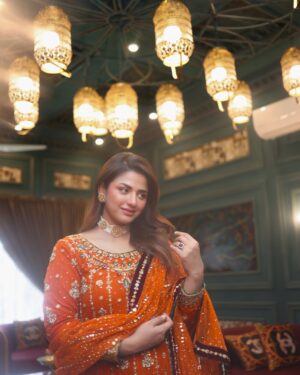 Hira Soomro Instagram - 🧡……… 

@yasirmughalofficial 
@faiziweddingtales
@royalpalacevenue