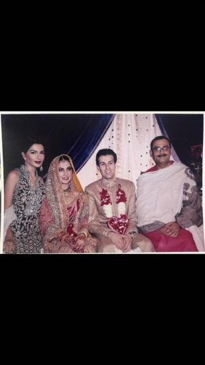 Iffat Rahim Instagram - Blast from 2008 at my beautiful friend @kiranbokhari and Asif❤️❤️❤️
Wearing @umarsayeedcoutureofficial then and always🔥