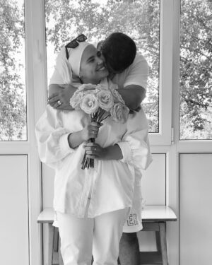 Iman Meskini Instagram - Happy birthday to the most amazing, kind, funny, intelligent, caring and handsome husband ❤️ I love you to the moon and beyond. Thank you for all the memories we’ve shared so far, and I pray for many more to come inn sha Allah 🤲🏽🎈