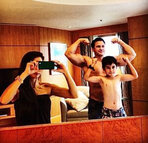 Ina Raymundo Instagram - Genetics combined with discipline and hard work👊🏽
#thenandnow #jakobpot #sayyestofitness