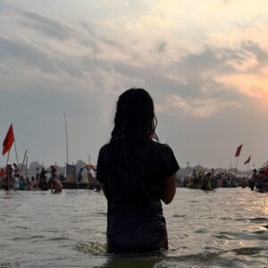 Insha Ghai Instagram - Har Har Mahadev🔱
Some journeys are chosen, others are written long before we arrive. No coincidences, just divine timing. At the Triveni Sangam, where the Ganga, Yamuna, and the mythical Saraswati meet, the sacred waters felt like they already knew what to take from me—no words needed. In a place where faith, time, and destiny merge, I found a moment of stillness in the flow.
