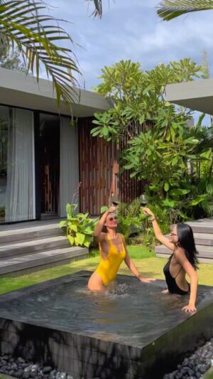 Irina Stroganova Instagram - Thanks so much to @baskgilimeno for an amazing holiday... we had TOO much fun! #BaskHotel #HolidayVibes #FunInTheSun”