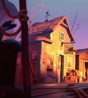 Jackie Droujko Instagram - Very glad to have spent the last three months in blender bootcamp. Would have never been able to create a piece like this. I’m planning to create more visual development pieces to stretch this new muscle and see where it takes me. Very proud of my growth! :) will post the 3D video of this tomorrow. #visdev