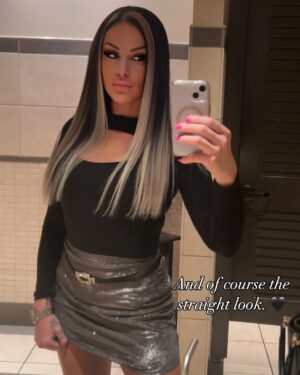 Jamie Szantyr Instagram - New hair, who dis?? 🔥 
Swipe ⬅️ for the befores and afters. 

Ever since I met @paintandstyles 3 years ago, she’s been delivering absolute hair magic every time I sit in her chair! We have been on this hair journey together since we met, and she perfects it every time.

We got rid of the old, and in with the new. A complete hair refresher with longer, and blonder than ever hair extensions. I’m literally obsessed. She’s amazing!

If you’re in Connecticut, go see her at her very own salon, @vxnsalon in West Hartford. She specializes in everything, especially @invisiblebeadextensions and custom colors and cuts. Whatever you want she can do. 
And it’s always such good vibes in her salon. 🖤
