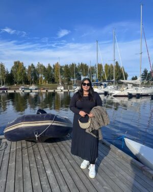 Jasmine Sidhu Instagram - Wrapping up the year with love and laughter! ❤️

(December in Norway, Norway holidays, aurora lights)