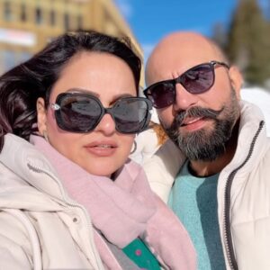 Javeria Abbasi Instagram - There is always some madness in love! But there is always some reason in madness….
@adeel.haider1 ♥️

#juvariaabbasi #honeymoon #switzerland #lucerne #mounttitlis #holidays #winter #mountains #snow