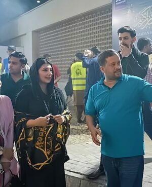 Javeria Saud Instagram - Representing Express TV at the JDC Sehri event, as part of the Pyara Ramazan transmission, alongside @jdcfoundationpk, @alisheikhani1,  @zafarjdc1