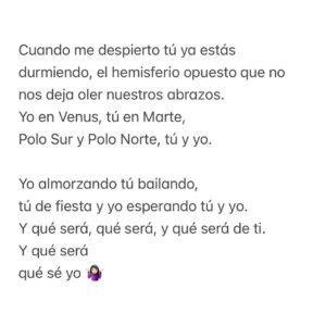 Javiera Mena Instagram - Ya es de ustedes “Mar de coral” una colaboración con @santiagomotorizado un héroe de verdad 𓇼 ⋆.˚ 𓆉 𓆝 𓆡⋆.˚ 𓇼

 Está balada se trata sobre el amor a distancia, cuando las ilusiones y complicaciones que aparecen en la lejanía nos hacen llegar a lo más profundo, a un mar de coral 𓇼 ˖ ݁𖥔 ݁˖🌊｡𖦹 .🐚🫧