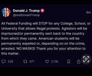 Jen Gunter Instagram - Just shaking my head. 

A trade war. 
Gutting government programs. 
Gutting research.
Threatening people who are exercising their right to protest? 

The list goes on. 

Americans, if you have not see Trudeau’s amazing press conference, you can find it on YouTube